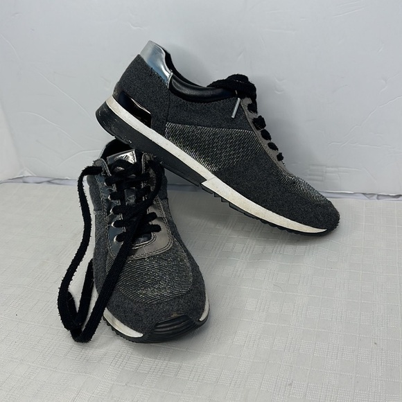 MICHAEL Michael Kors Allie Trainer Sneakers, Charcoal Flannel size 9.5 - Picture 10 of 10
